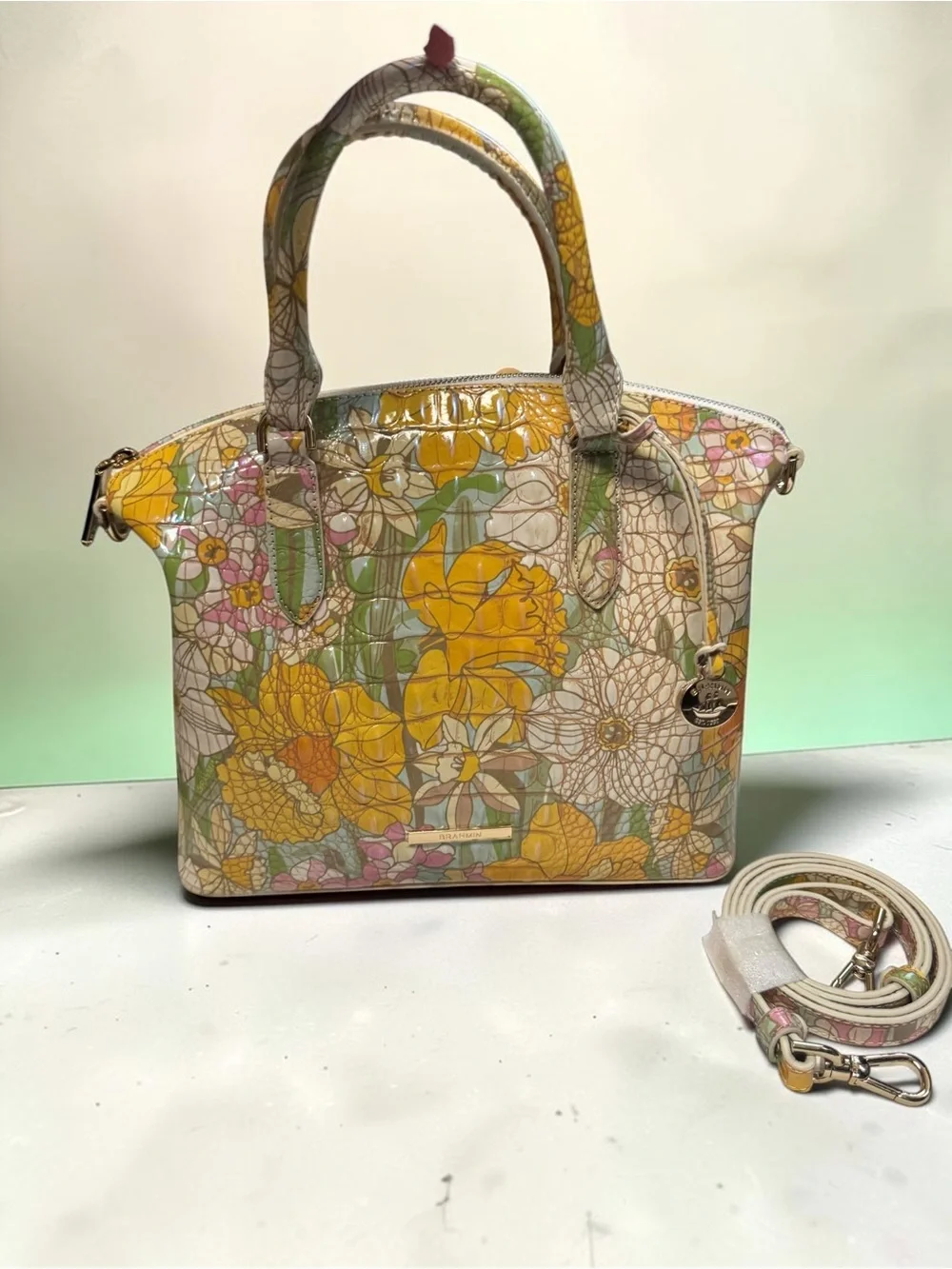 Brahmin Duxbury Satchel in Daffodil Melbourne. NWT LIMITED EDITION